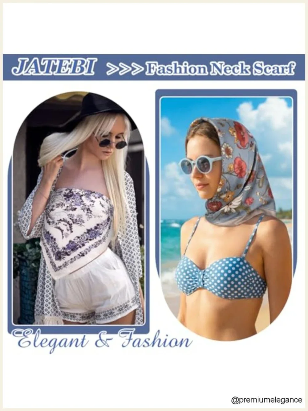Satin Square Scarf Wrap Silk Feel Polyester Hair Headscarf Neck Scarf